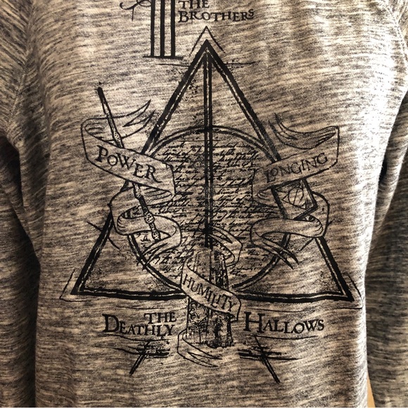 Wizarding World Harry Potter Universe Sweatshirt Zip Deathly Hallows S - Picture 3 of 8